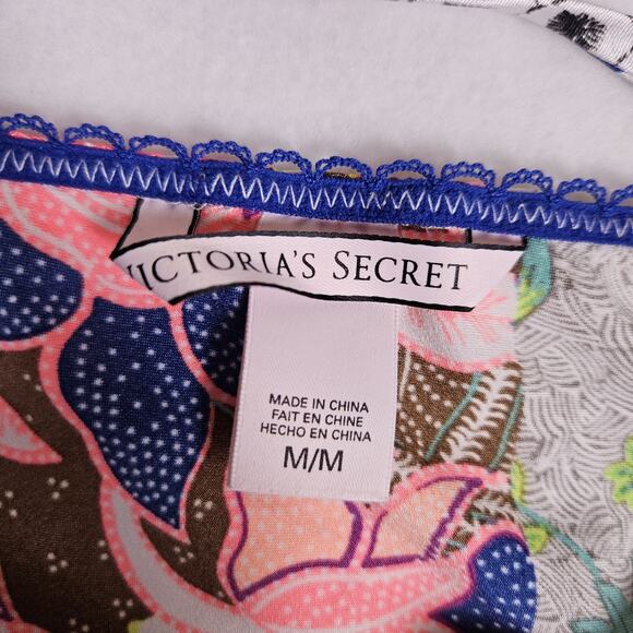 Victoria's Secret Bali Patchwork Nightie Slip Dress Lace Satin Festival Size M - Picture 12 of 16